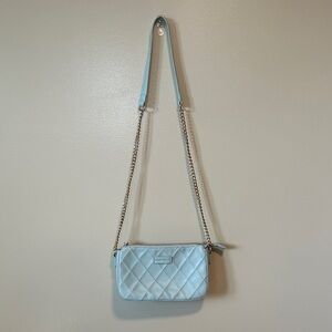 Simply Southern Light blue Quilted Crossbody